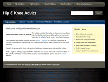 Tablet Screenshot of hipandkneeadvice.com